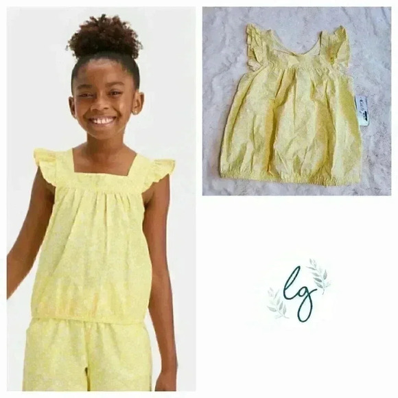 Cat & Jack Other - Cat & Jack Girls' Sleeveless Floral Woven Top 4KIDA-N
